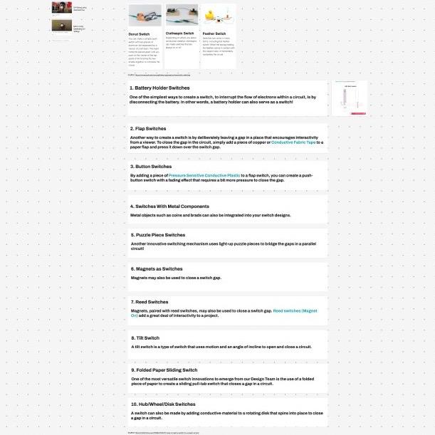 Researching about switch ideas