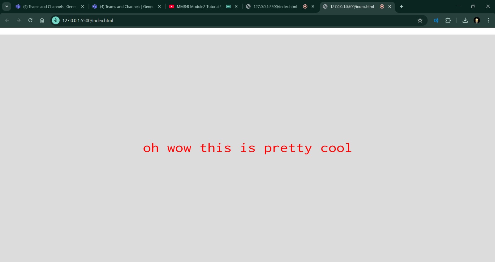 Javascript visual & auditory exploration 10